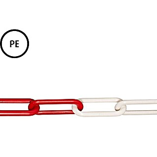 Stabilit Absperrkette Meterware (6 mm, Kunststoff, Rot/Weiß)