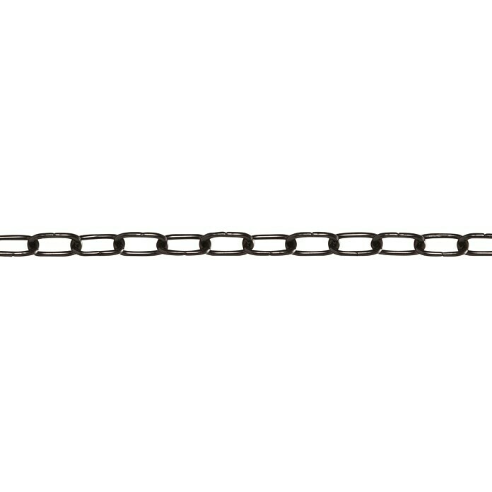 Stabilit Cadena de eslabones alargados a metros (Diámetro: 2 mm, Negro)