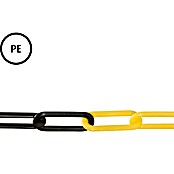 Stabilit Cadena de señalización a metros (6 mm, Plástico, Negro/Amarillo)