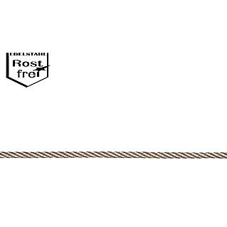 Stabilit Drahtseil (Durchmesser: 3 mm, Belastbarkeit: 100 kg, Edelstahl 4401)
