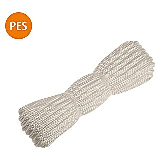 Stabilit Polyester touw (Ø x l: 8 mm x 10 m, 16-voudig gevlochten, Wit)