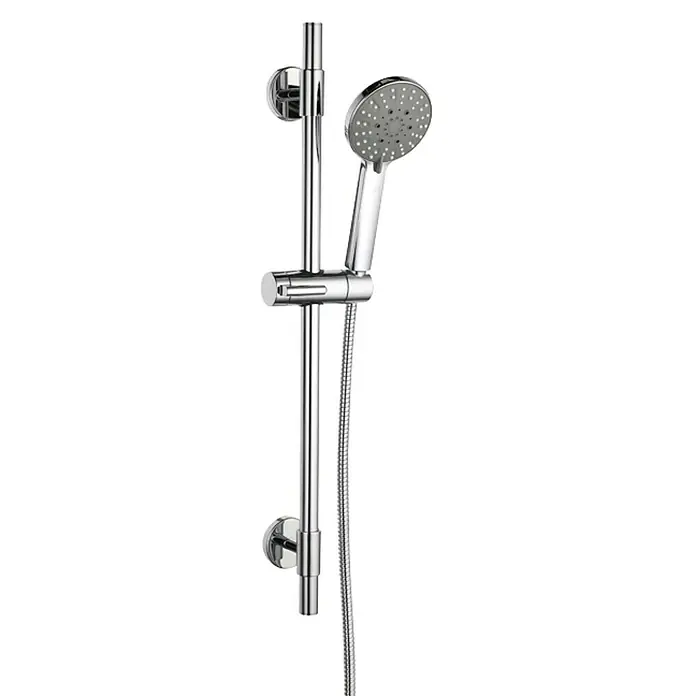 Mixomat Brausegarnitur Spitter - Anzahl Strahlarten: 3 Stk., Chrom - Glänzende Handbrause mit Halterung und Brauseschlauch. Die Handbrause ist höhenverstellbar und bietet ein angenehmes Duscherlebnis.
