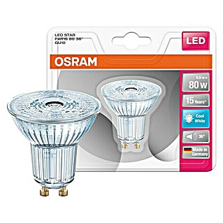 Osram Star LED-Lampe Reflektor GU10 (GU10, Nicht Dimmbar, Kaltweiß, 575 lm, 6,9 W)