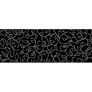 Maderas Daganzo Encimera de cocina al corte (Negro con hojas blancas, 360 cm x 63 cm x 30 mm)