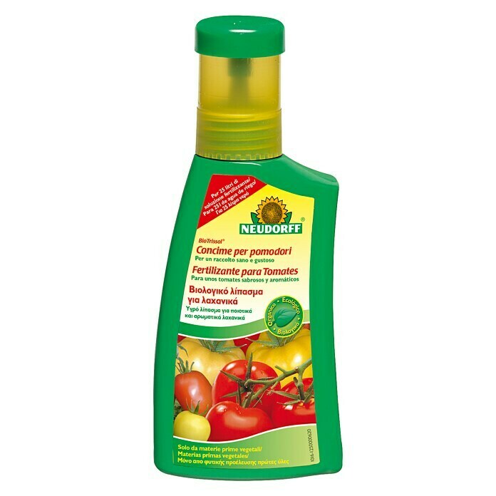 Neudorff Fertilizante para jardín para tomates Bio Trissol (250 ml, Contenido suficiente para: 25 l)
