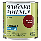Schöner Wohnen DurAcryl Buntlack RAL 3003 (Rubinrot, 375 ml, Glänzend)