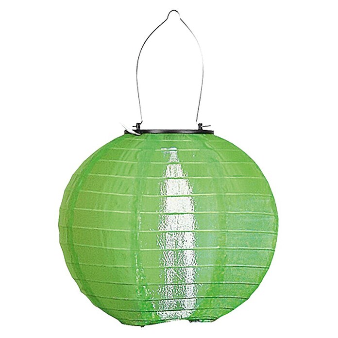 BAUHAUS Solarna viseča svetilka Lampion  (0,06 W, Zelene barve, IP44, Premer: 20 cm) | Solarne svetilke | Zunanja svetila | Elektro in svetila | Izdelki | BAUHAUS