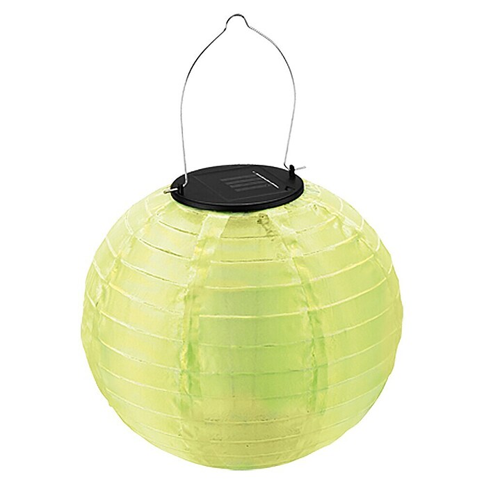 BAUHAUS Solarna viseča svetilka Lampion  (0,06 W, Rumene barve, IP44, Premer: 20 cm) | Solarne svetilke | Zunanja svetila | Elektro in svetila | Izdelki | BAUHAUS