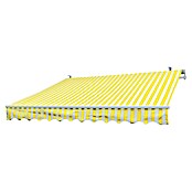 Sunfun Gelenkarmmarkise (Gelb/Weiß, Breite: 3 m, Ausfall: 2 m)
