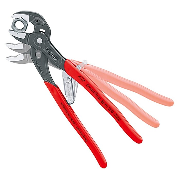 Knipex Vodovodarske klešče SmartGrip  (Maks. odprtost čeljusti: 36 mm, Dolžina: 250 mm, Rdeča) | 1809 - Wasserpumpenzangen/Rohrzangen | BADB - Zangen | BAD - Handwerkzeuge | BA - Handwerkzeuge | B - Werkz/Masch/Maschzubeh/Auto | BAUHAUS