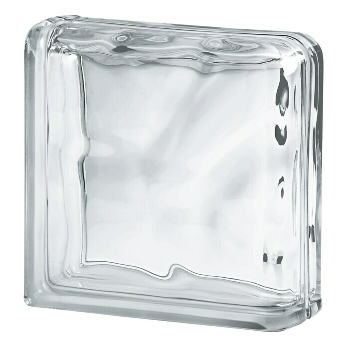 thermometer dichtheid Lauw Glasblok eindsteen Basic (Helder, Structuur: Wolk, Vierkant, Wandafsluiting  aan beide zijden) | BAUHAUS