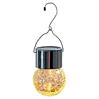 BAUHAUS Lámpara solar colgante (Níquel, Claro, IP44)