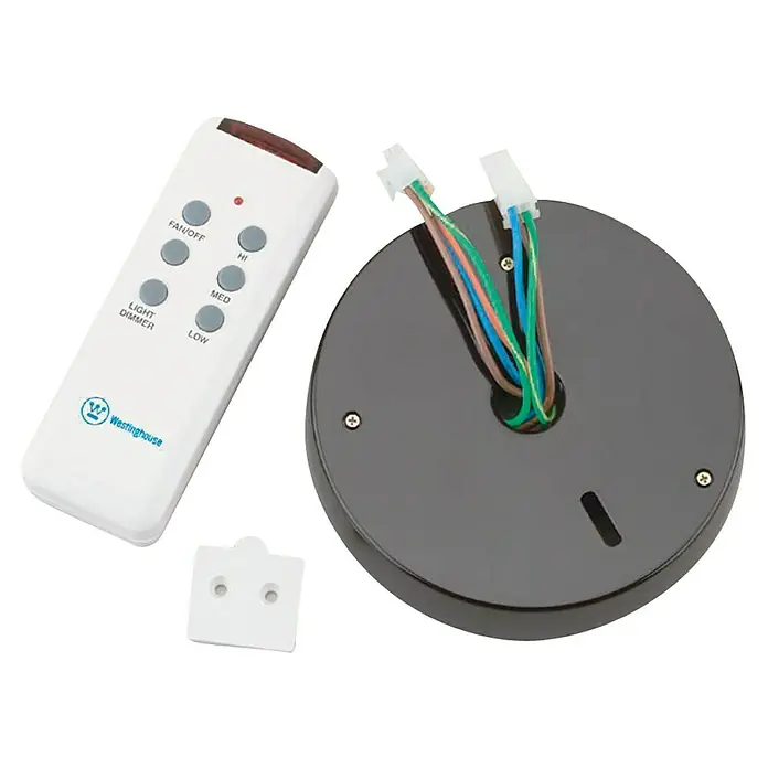 Voltomat Minimando a distancia - Específico para: Ventilador de techo PR Klima, L x An x Al: 1,9 x 4,5 x 23,5 cm - Conjunto de accesorios para ventilador de techo Westinghouse que incluye control remoto, receptor y soporte de montaje para fácil instalación.