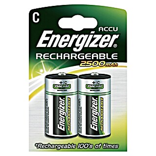 Energizer Rechargeable PowerPlus Akku (2 500 mAh, Baby C, 2 Stk.)