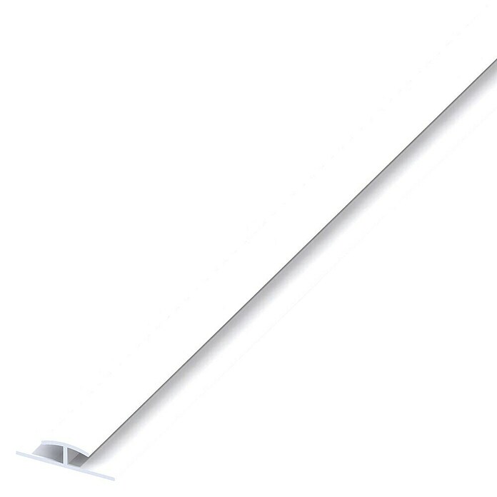 Kantoflex H-Profil (L x B x H: 1.000 x 4 x 25 mm, Hart-PVC, Weiß)