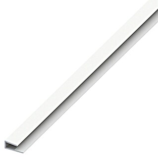 Kantoflex Randprofiel (1.000 x 15 x 4 mm, Dikte: 1 mm, Kunststof, Wit)