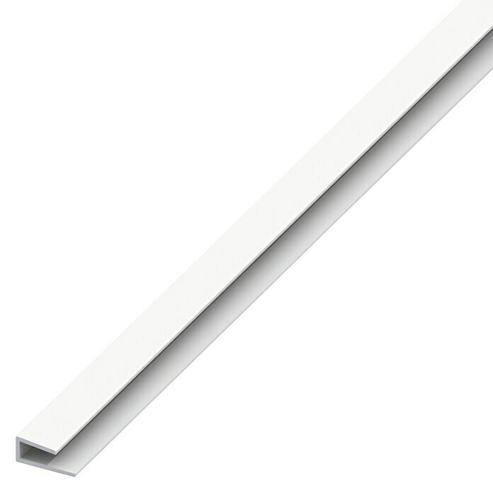 Kantoflex Einfassprofil (L x B x H: 1.000 x 15 x 4 mm, Stärke: 1 mm, Hart-PVC, Weiß)