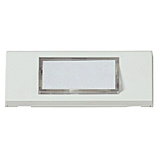 Heidemann Klingeltaster (Mit Namensschild, Weiß, Drahtgebunden, 13 x 87 x 30 mm)