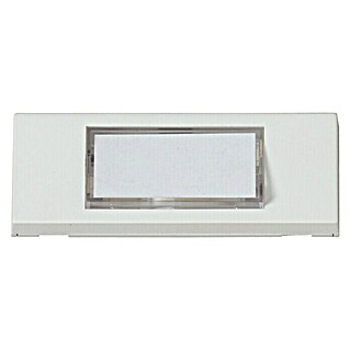 Heidemann Klingeltaster LED beleuchtet (Mit Namensschild, Weiß, Drahtgebunden, 13 x 87 x 30 mm)