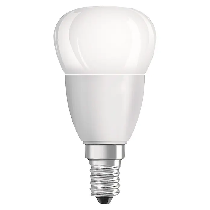 Voltolux LED-Lampe Tropfenform E14 matt - E14, Nicht Dimmbar, Kaltweiß, 470 lm, 5 W - Vorderansicht
