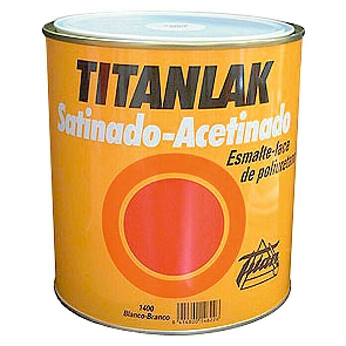 Titan Titanlak Esmalte de poliuretano (Blanco, 125 ml, Satinado)