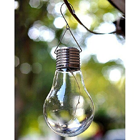 BAUHAUS Solarleuchte Bulb (0,05 W, Anzahl LED: 5 Stk., Warmweiß, Ø x H: 7 x 13,5 cm)