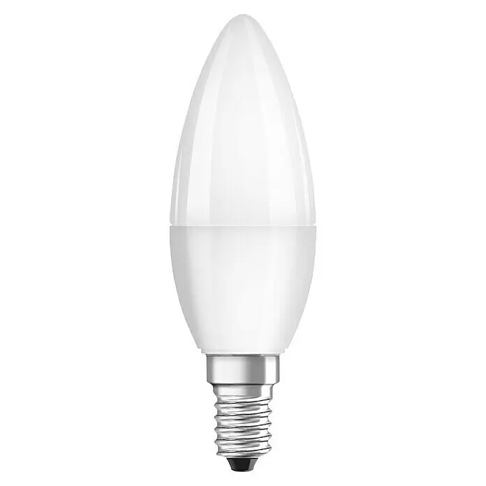 Voltolux LED-Lampe Kerzenform E14 matt - E14, Nicht Dimmbar, Kaltweiß, 470 lm, 5 W