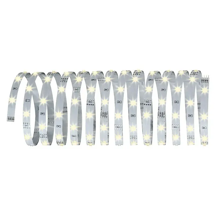 Paulmann Tira LED Eco cálido - Largo: 5 m, Blanco cálido, 12 W, 750 lm, 12 V - Tira de LED: Iluminación LED flexible para acentos ambientales. Ideal para iluminación indirecta y usos decorativos en interiores.