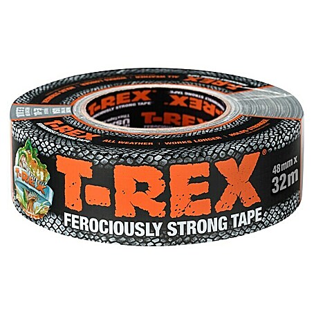 T-Rex Gewebeband (Schwarz, L x B: 32 m x 48 mm)