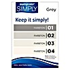 swingcolor Wandfarbe SIMPLY Grau (Grau - Nr. 01, 1 l, Matt)