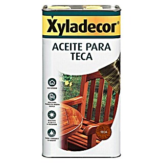 Xyladecor Aceite para teca (750 ml, Incoloro)