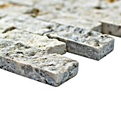 Mosaikfliese Brick Splitface X3D 47248 (30,5 x 29 cm, Silber, Matt)