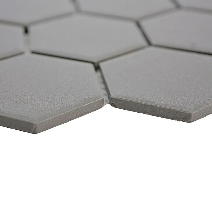 Mosaikfliese Hexagon Uni CU HX137 (32,5 x 28,1 cm, Dunkelbeige, Matt)