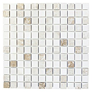 Mozaïektegel Quadrat Mix XNT 46266 (30,5 x 30,5 cm, Beige/Bruin, Mat)