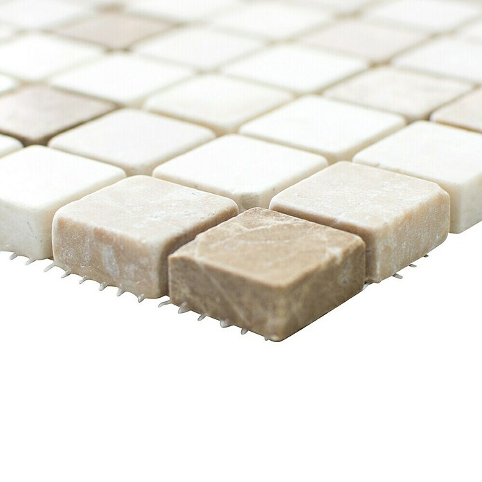 Mozaïektegel Quadrat Mix XNT 46266 (30,5 x 30,5 cm, Beige/Bruin, Mat)