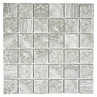 Mosaikfliese Quadrat Cortona CIM Q48 CG (30,6 x 30,6 cm, Grau, Matt)