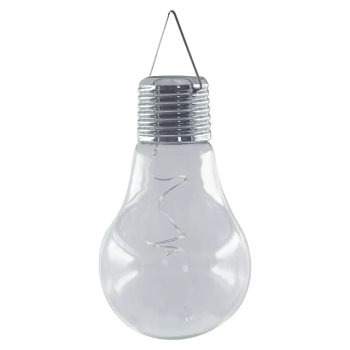 BAUHAUS Solar-Dekoleuchte Bulb - 0,05 W, Transparent, IP44 - Vorderansicht
