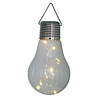 BAUHAUS Solarleuchte Bulb (0,05 W, Warmweiß, Ø x H: 7 x 13,5 cm)
