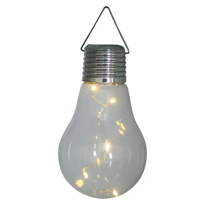 BAUHAUS Solar-Dekoleuchte Bulb - 0,05 W, Transparent, IP44
