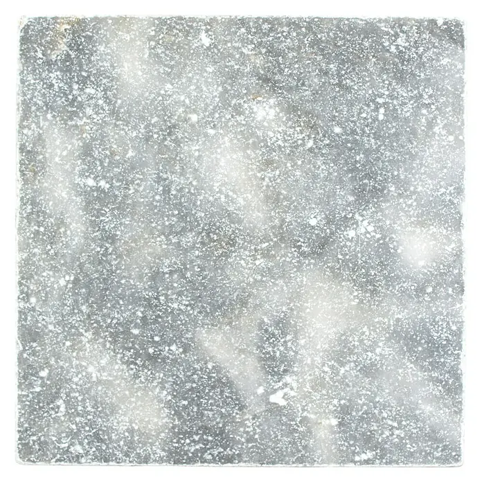 Antikmarmorfliese Bardiglio Marble - 30,5 x 30,5 cm, Anthrazit, Matt - Nahaufnahme eines quadratischen, grau gesprenkelten Fliesenstücks. Perfekt für stilvolle Akzente im Innenbereich.