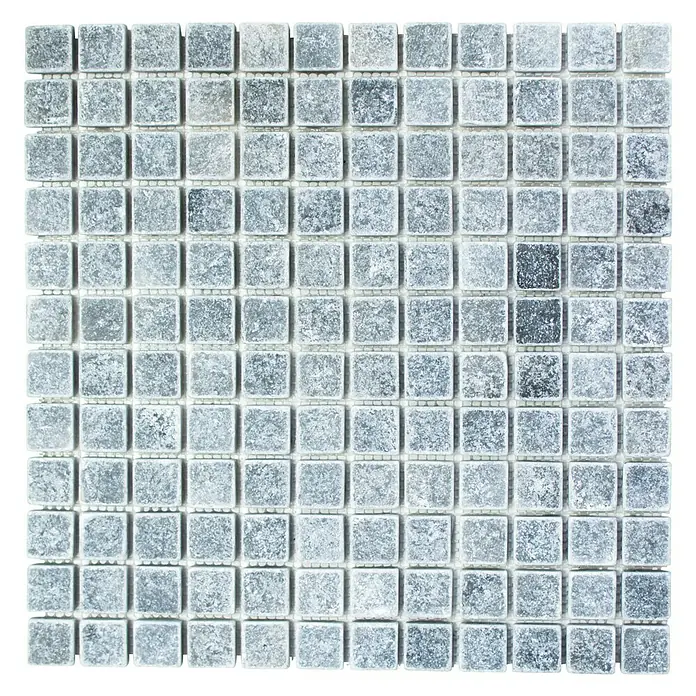 Mosaikfliese Quadrat Bardiglio XNT 40023 - 30,5 x 30,5 cm, Grau, Matt - Quadratisches Mosaikfliesenmuster in verschiedenen Grautönen, ideal für moderne Innenraumgestaltungen.