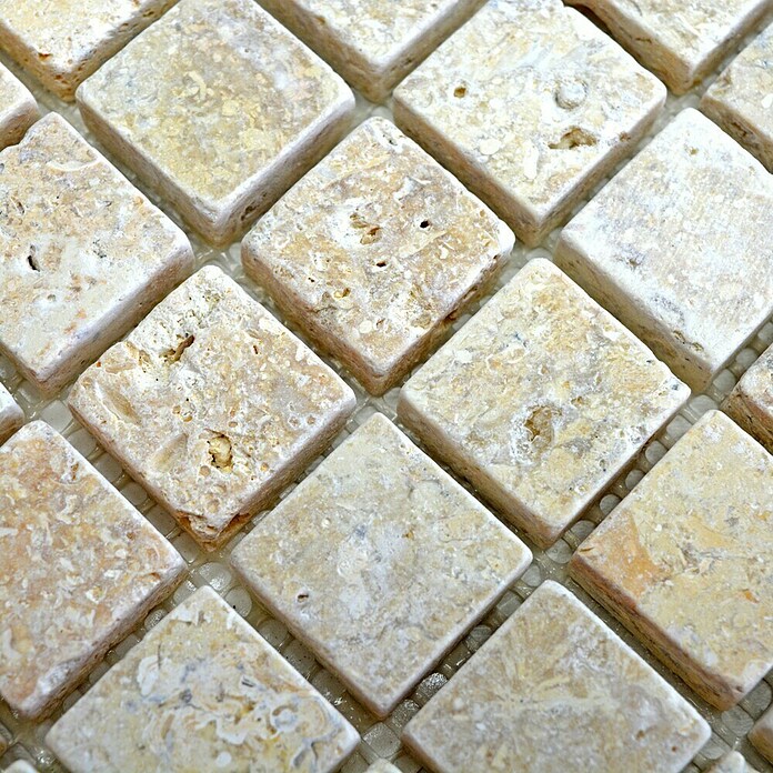 Mozaïektegel Quadrat Seabed XNT 48023 (30,5 x 30,5 cm, Beige, Mat)