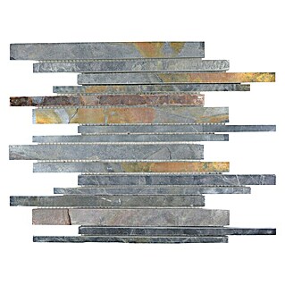 Mozaïektegel Staafjes MOS SL 169 (30 x 30 cm, Antraciet, Mat)