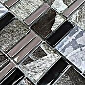 Mozaïektegel Multiformat Crystal Mix XCM NIKO10 (29,8 x 29,8 cm, Grijs/Zwart, Glanzend)