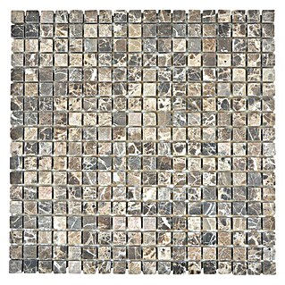 Mozaïektegel Quadrat Uni MOS 15/85 (30,5 x 30,5 cm, Beige/Bruin, Mat)