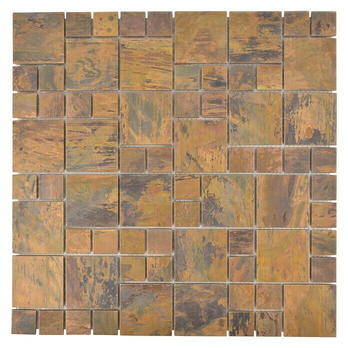 Mosaikfliese XK CO 36 (30 x 30 cm, Kupfer, Kupfer)