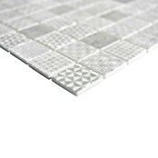 Mosaikfliese Quadrat Eco Mix PATCH 80 (31,5 x 31,5 cm, Grau, Matt)