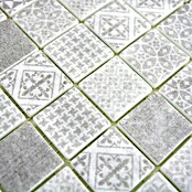 Mosaikfliese Quadrat Eco Mix PATCH 80 (31,5 x 31,5 cm, Grau, Matt)