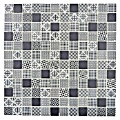 Mosaikfliese Quadrat Eco Mix PATCH 90 (31,5 x 31,5 cm, Grau/Schwarz, Matt)