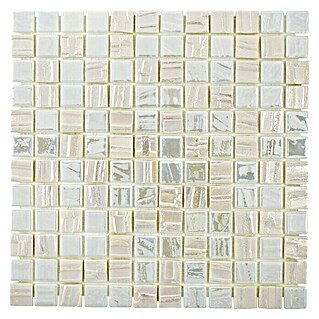 Mosaikfliese Quadrat Eco Mix JULIA 11 (31,5 x 31,5 cm, Weiß, Glänzend)